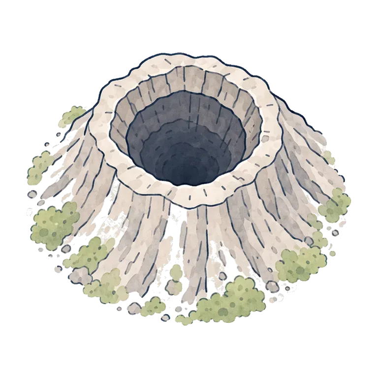 volcanic crater