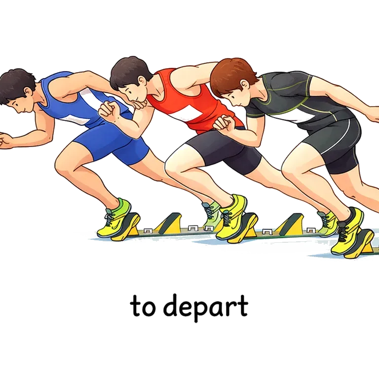 to depart