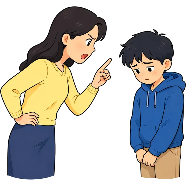 to scold
