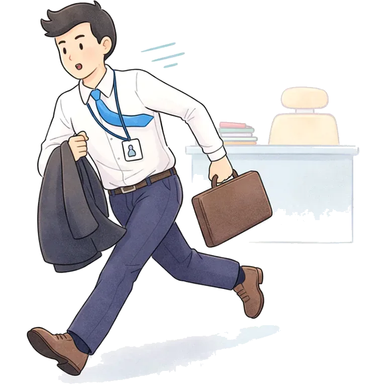 to leave work