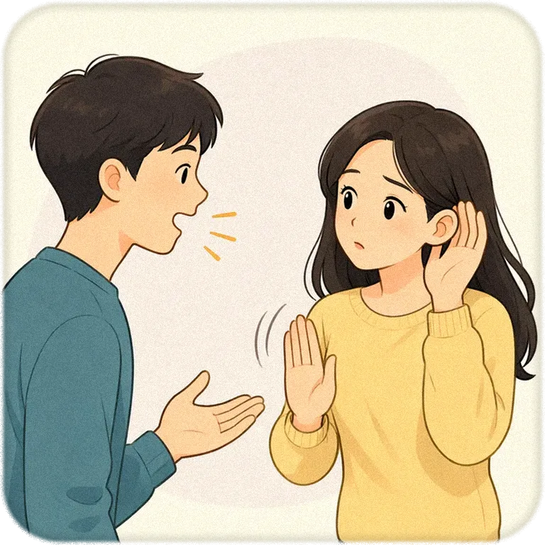 Please speak slowly