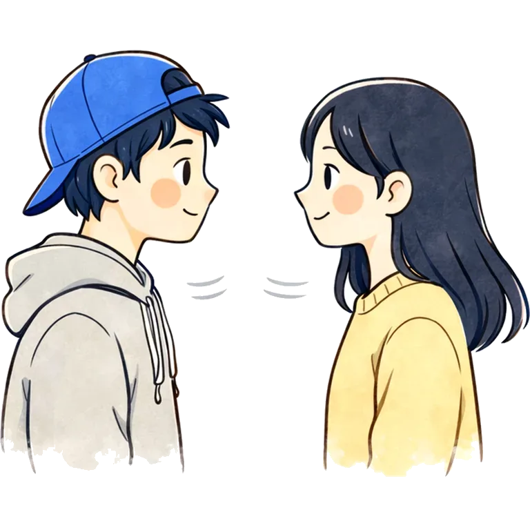 to face each other