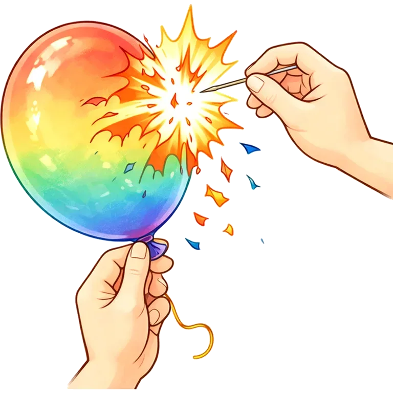 to burst