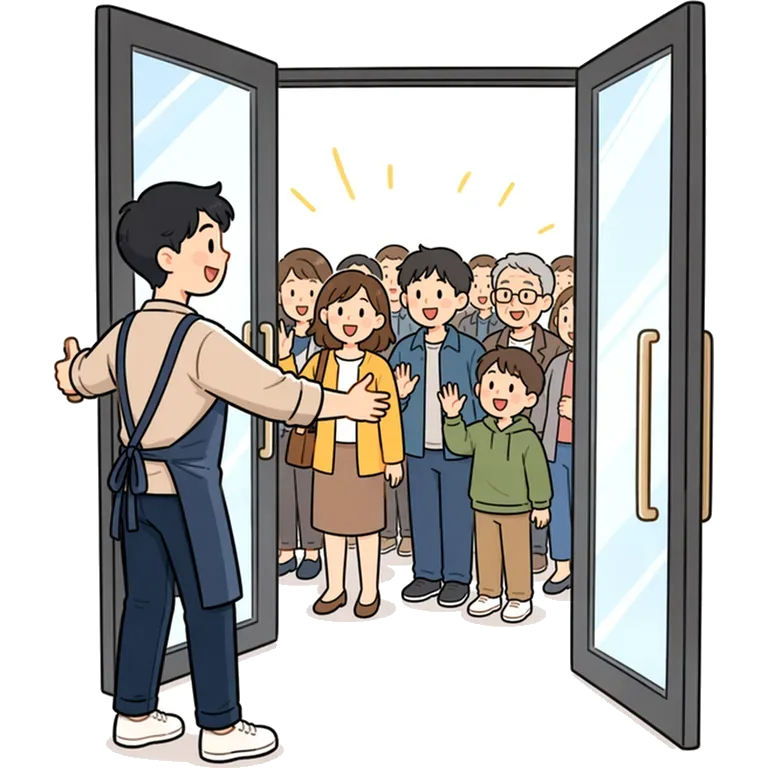 to open to the public