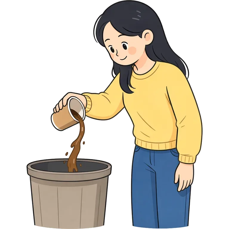 to empty