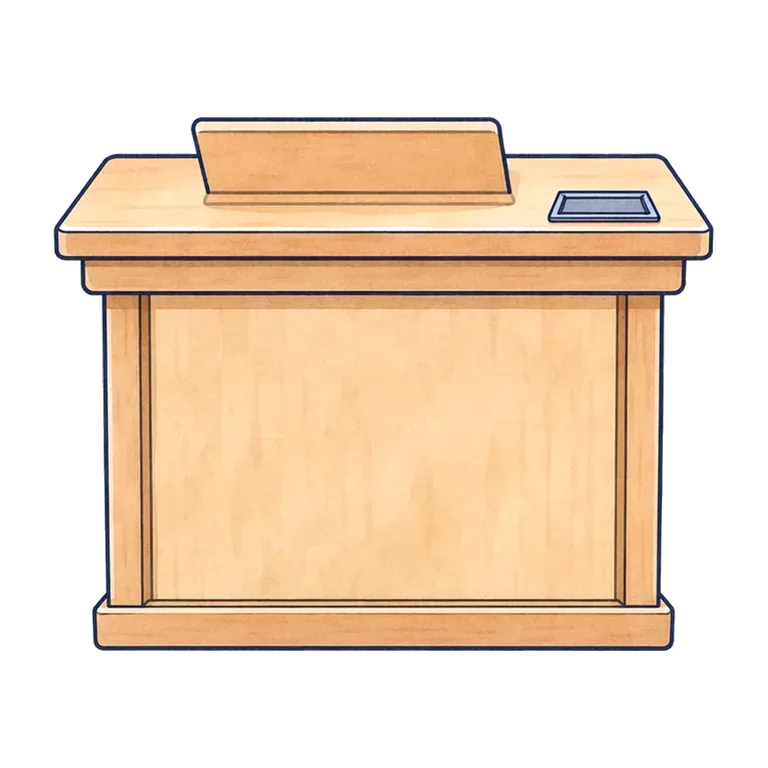 teacher's desk