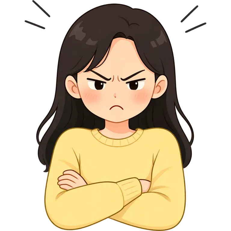 to frown