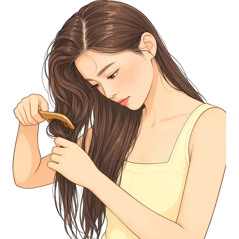 to comb hair