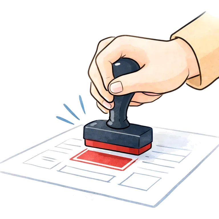 to stamp