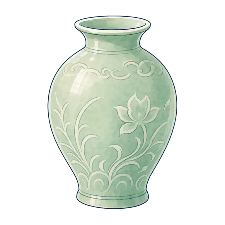 celadon pottery